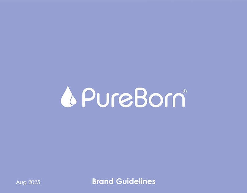 PureBorn Brand Guidelines 2025 - Visual Identity System